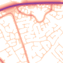 Daytime road noise heatmap for HU17 9TE
