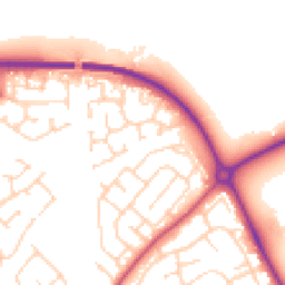 Daytime road noise heatmap for HU17 9UL