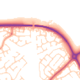 Daytime road noise heatmap for HU17 9UW