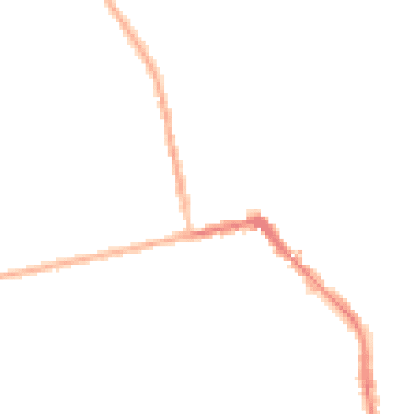 Night-time road noise heatmap for HU19 2AA