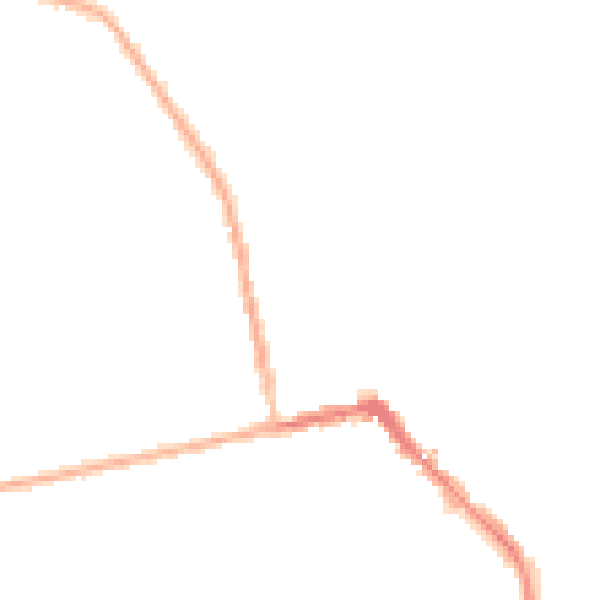 Night-time road noise heatmap for HU19 2AL