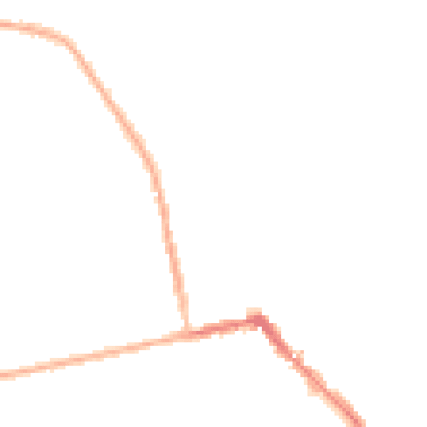 Night-time road noise heatmap for HU19 2AP