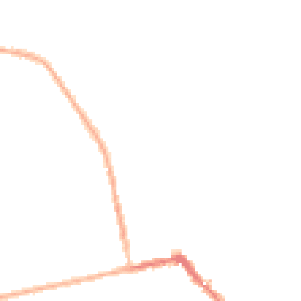 Night-time road noise heatmap for HU19 2AS