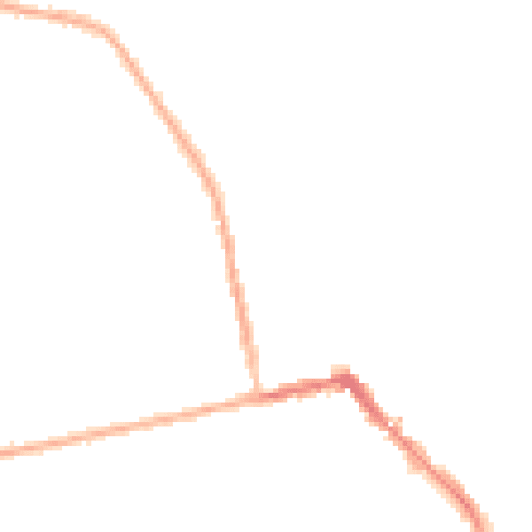 Night-time road noise heatmap for HU19 2AW