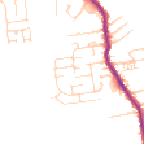 Daytime road noise heatmap for HU19 2BH
