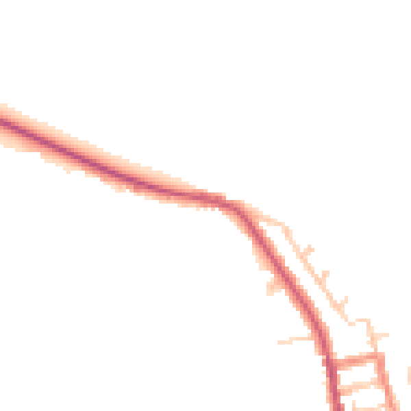 Daytime road noise heatmap for HU19 2BT