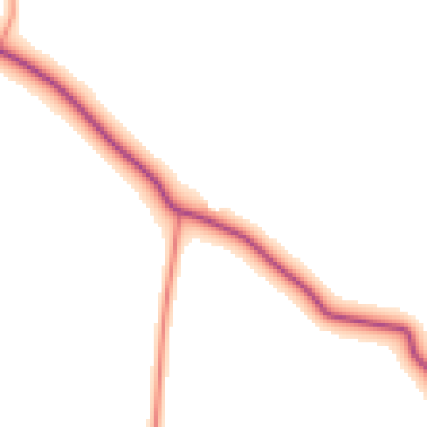 Daytime road noise heatmap for HU19 2BY