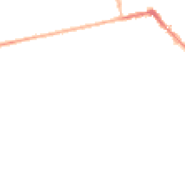 Night-time road noise heatmap for HU19 2DE