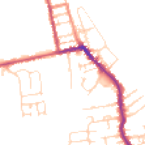 Daytime road noise heatmap for HU19 2EA