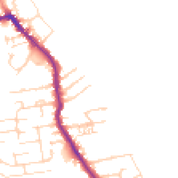 Daytime road noise heatmap for HU19 2HQ