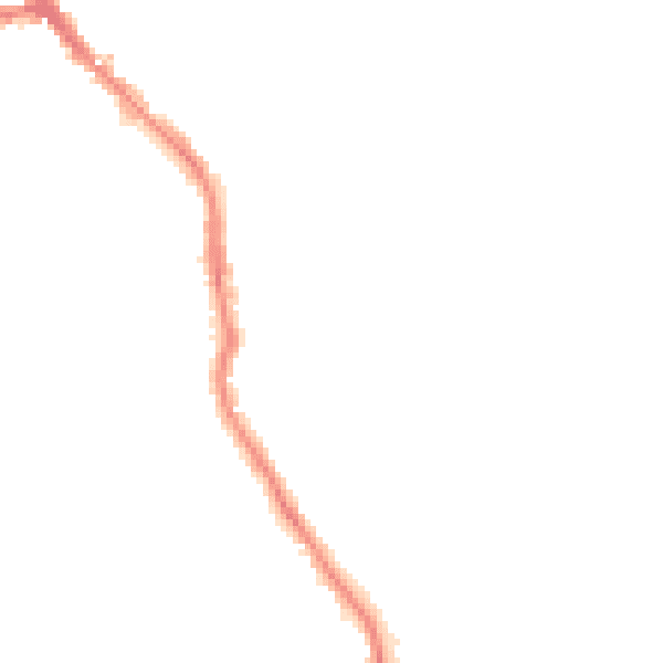 Night-time road noise heatmap for HU19 2HT