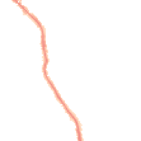 Night-time road noise heatmap for HU19 2HY