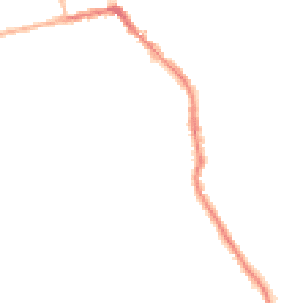 Night-time road noise heatmap for HU19 2LF