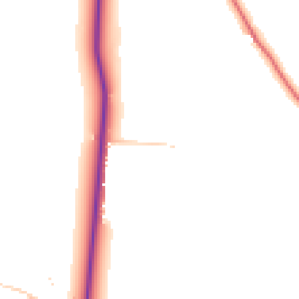 Daytime road noise heatmap for HU19 2QQ