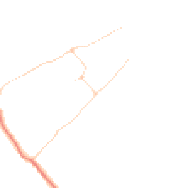 Daytime road noise heatmap for HU19 2QU