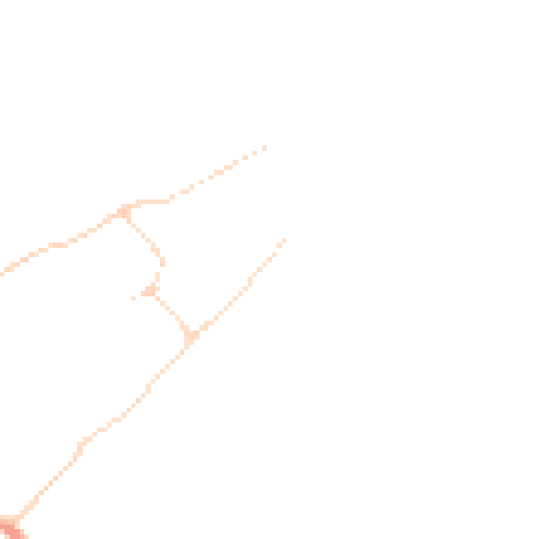 Daytime road noise heatmap for HU19 2QX