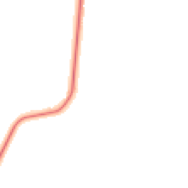 Night-time road noise heatmap for HU19 2SB