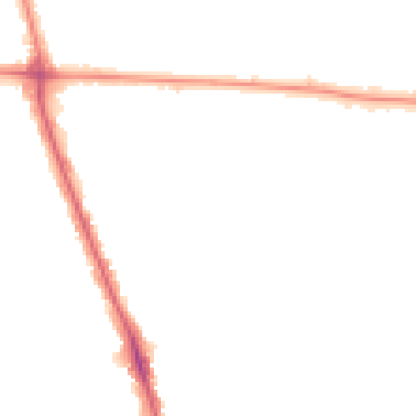 Night-time road noise heatmap for HU5 1AG