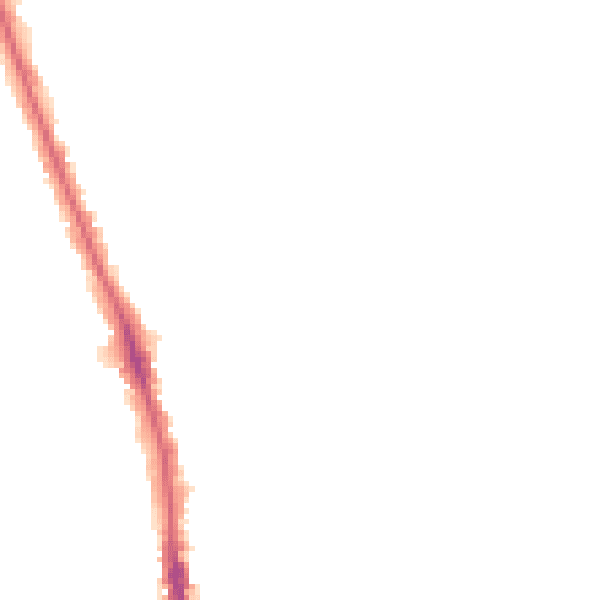 Night-time road noise heatmap for HU5 1BS
