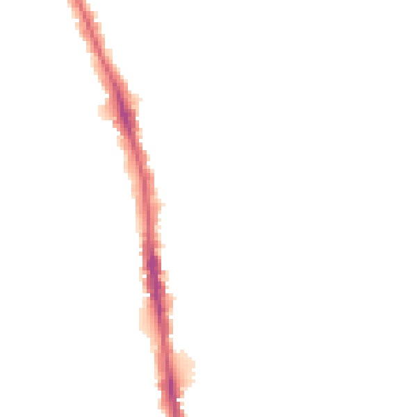 Night-time road noise heatmap for HU5 1JD