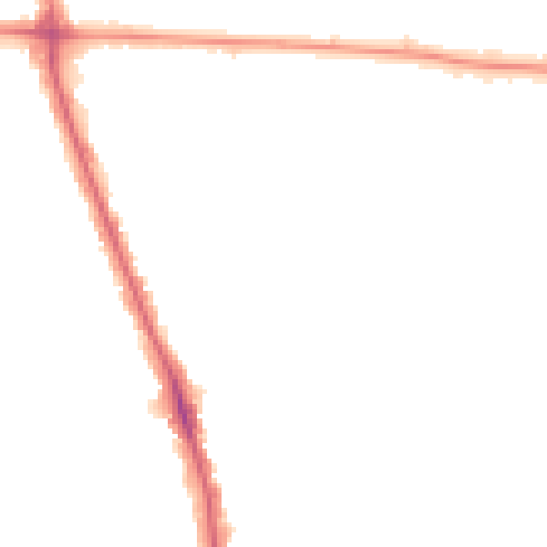 Night-time road noise heatmap for HU5 1NY