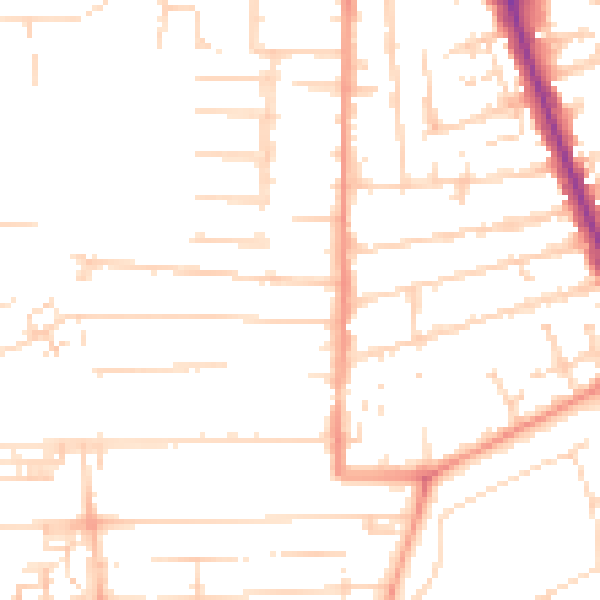 Daytime road noise heatmap for HU5 2BB