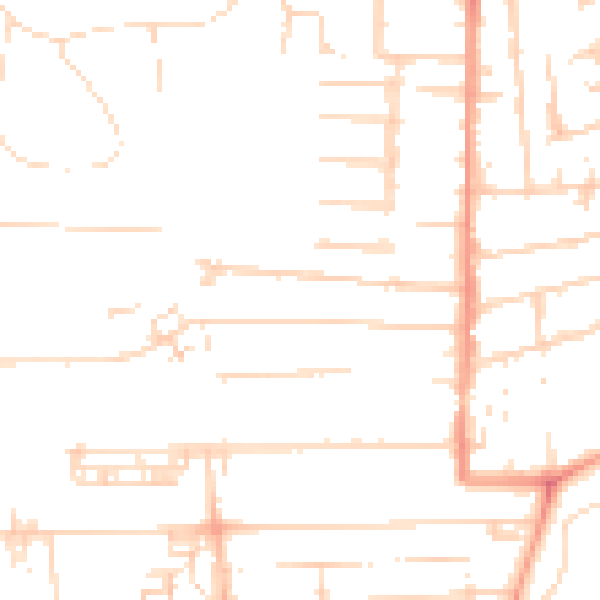 Daytime road noise heatmap for HU5 2BJ