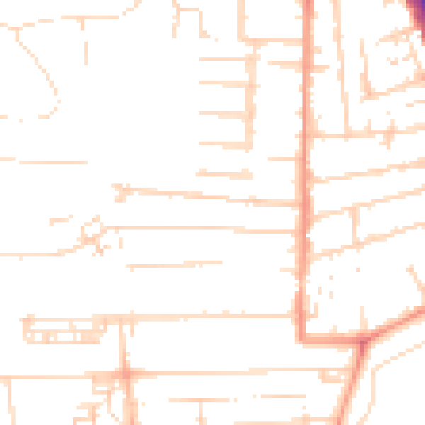 Daytime road noise heatmap for HU5 2BQ