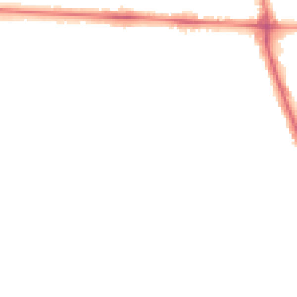 Night-time road noise heatmap for HU5 2HD