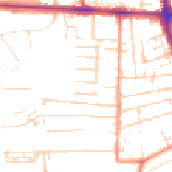 Daytime road noise heatmap for HU5 2HJ