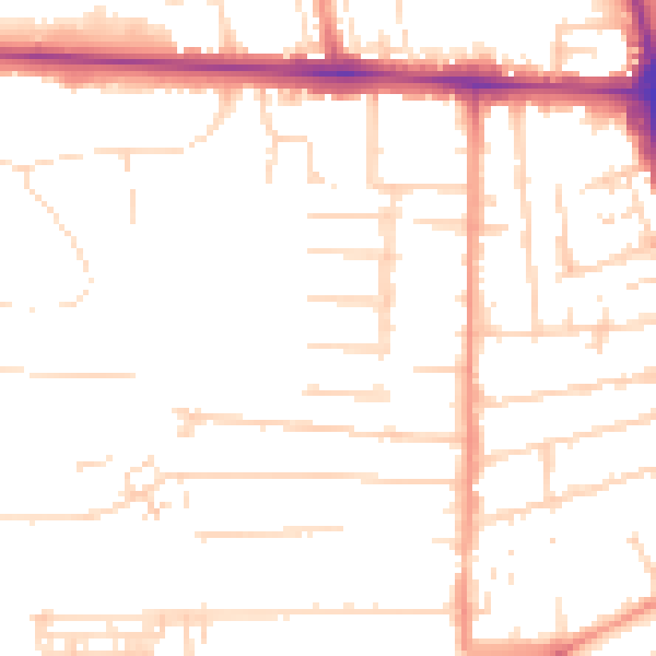 Daytime road noise heatmap for HU5 2HR