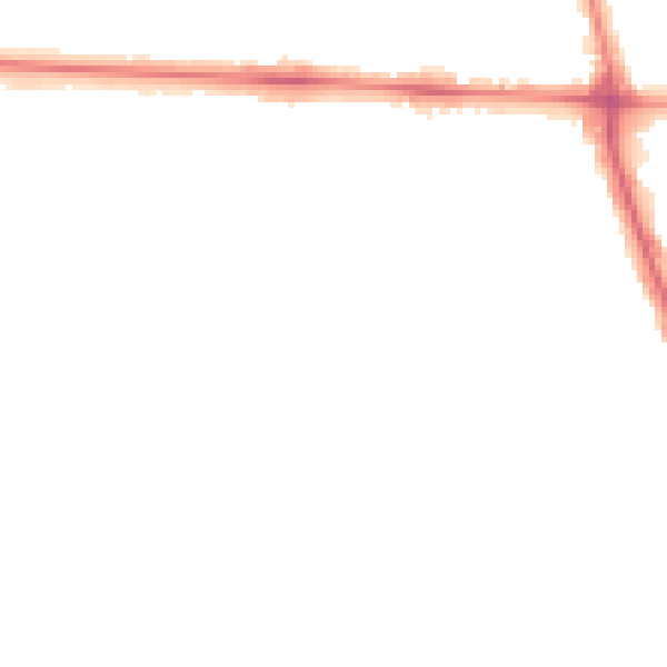 Night-time road noise heatmap for HU5 2HX