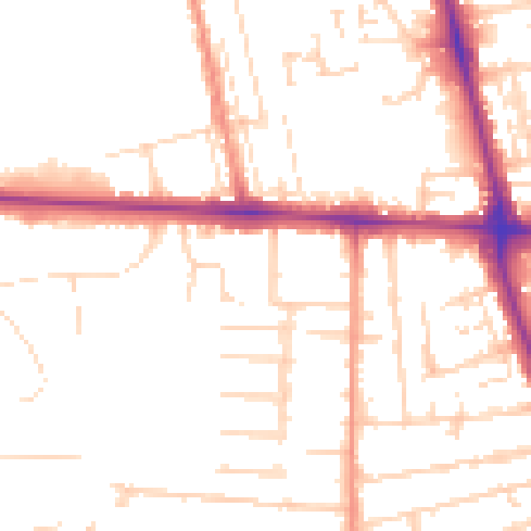 Daytime road noise heatmap for HU5 2LS