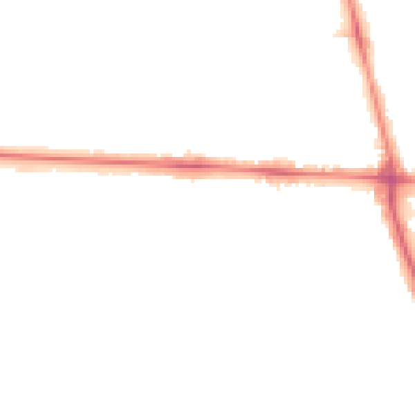 Night-time road noise heatmap for HU5 2LS