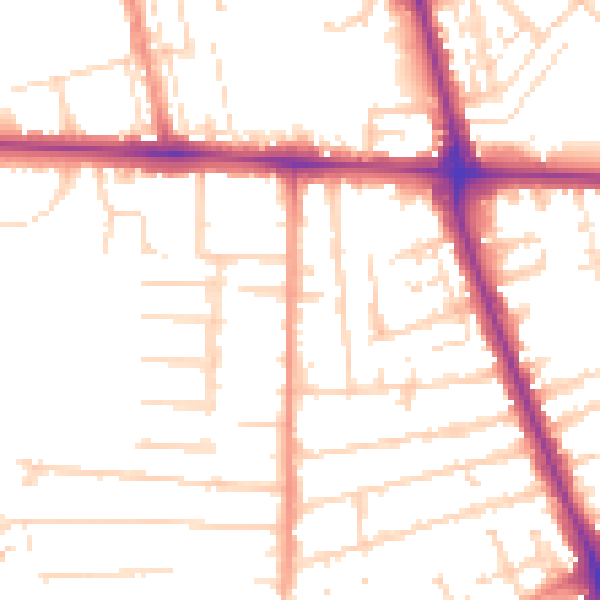 Daytime road noise heatmap for HU5 2ND