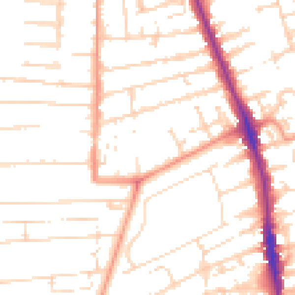 Daytime road noise heatmap for HU5 2QY