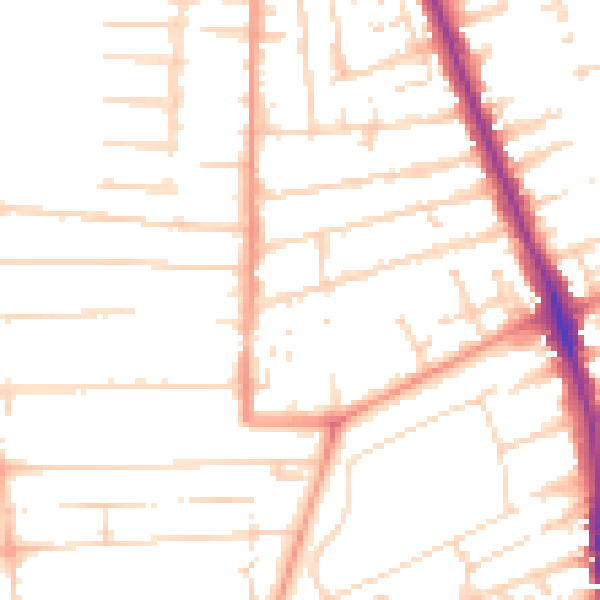 Daytime road noise heatmap for HU5 2RP