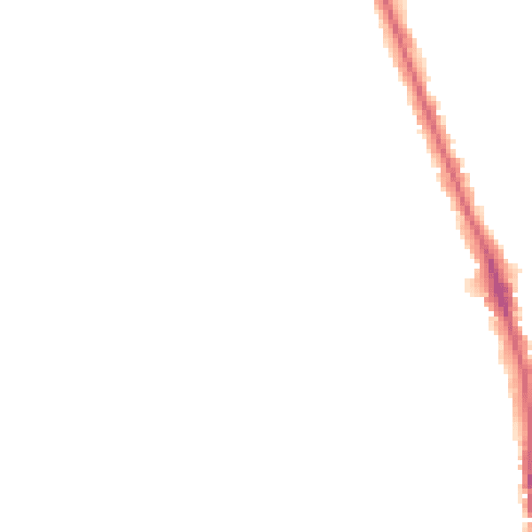 Night-time road noise heatmap for HU5 2RP