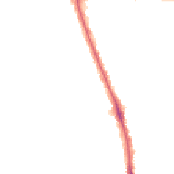 Night-time road noise heatmap for HU5 2SA