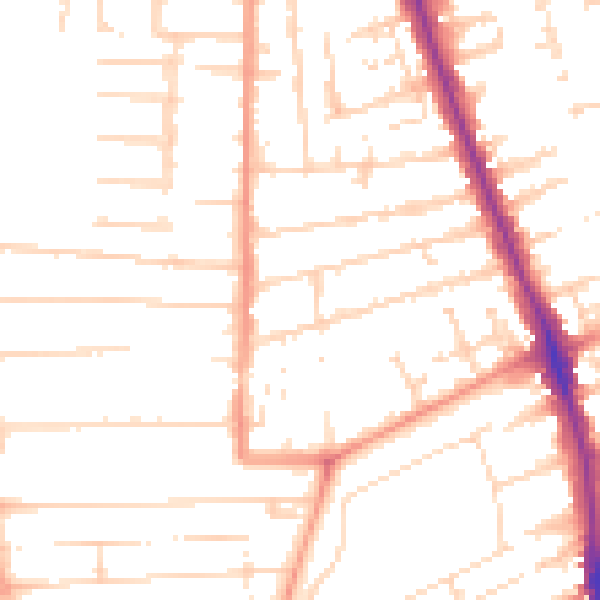 Daytime road noise heatmap for HU5 2SF