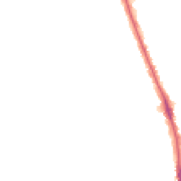 Night-time road noise heatmap for HU5 2SF