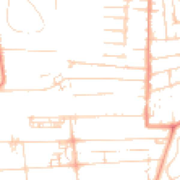 Daytime road noise heatmap for HU5 3BU