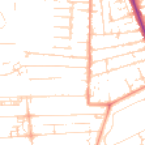 Daytime road noise heatmap for HU5 3DA