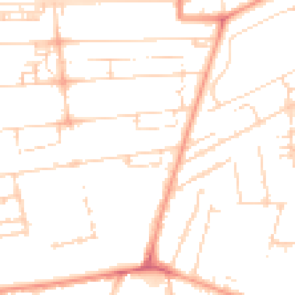 Daytime road noise heatmap for HU5 3JS