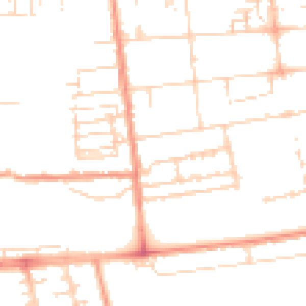 Daytime road noise heatmap for HU5 3PA