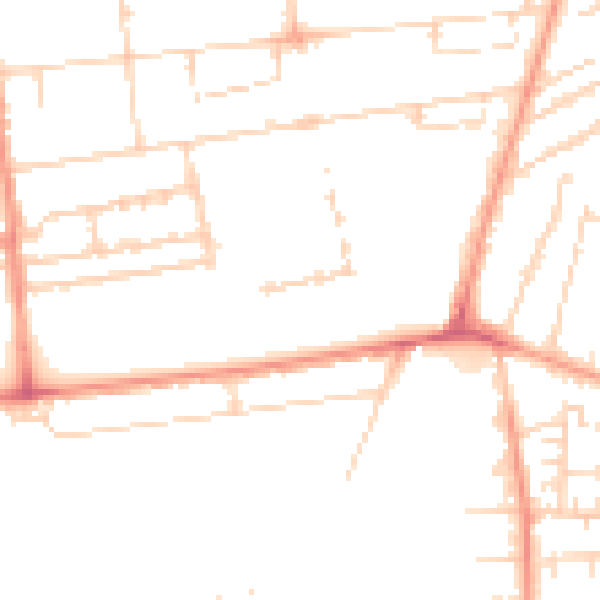 Daytime road noise heatmap for HU5 3SE