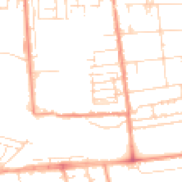 Daytime road noise heatmap for HU5 3SY