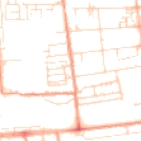 Daytime road noise heatmap for HU5 3TG
