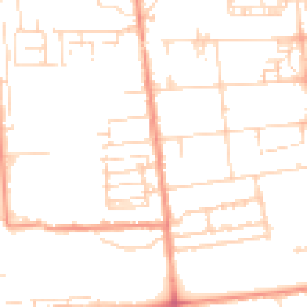 Daytime road noise heatmap for HU5 3TJ