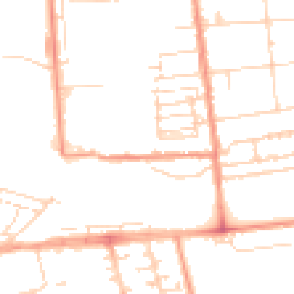 Daytime road noise heatmap for HU5 3UE